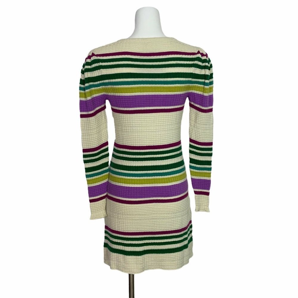 NWT Free People Gidget v-neck long sleeve Sweater Dress XS Multi-Color S… - Picture 2 of 11